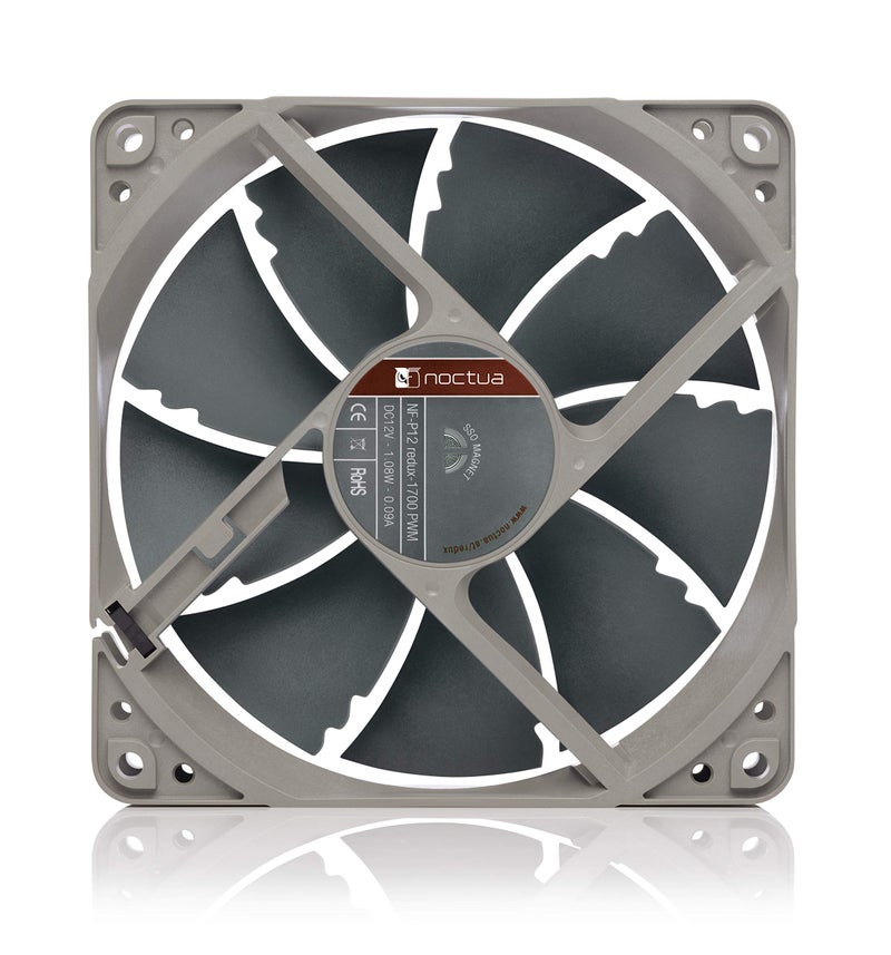 Noctua NF-P12 redux-1700 PWM, High Performance Cooling Fan, 4-Pin, 1700 RPM (120mm, Grey) - Image 3